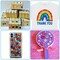 360 Pieces Craft Gems Jewels Acrylic Rhinestones Gemstone for Halloween Pirate Party Table Decorations, 10-15mm,9 Shapes with Tweezers and Storage Box